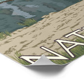 Bush Flugzeug & Fishing - Glacier National Park, M Poster (Ecke)