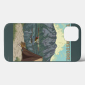 Bush-Flugzeug u. Fischen - Case-Mate iPhone Hülle (Rückseite (Horizontal))