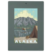 Bush-Flugzeug u. Fischen - Denali Nationalpark, Klemmbrett (Rückseite)