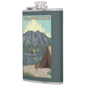 Bush-Flugzeug u. Fischen - Flachmann (Links)