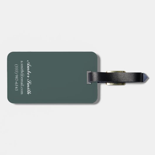 Bush-Flugzeug u. Fischen - Gepäckanhänger (Rückseite horizontal)