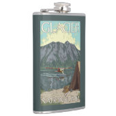 Bush-Flugzeug u. Fischen - Gletscher-Nationalpark, Flachmann (Rechts)