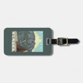 Bush-Flugzeug u. Fischen - Katmai, Alaska Gepäckanhänger (Vorderseite horizontal)