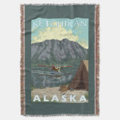 Bush-Flugzeug u. Fischen - Ketchikan, Alaska Decke (Vorderseite Vertikal)