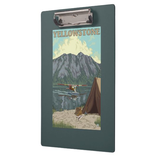 Bush-Flugzeug u. Fischen - Klemmbrett (Links)