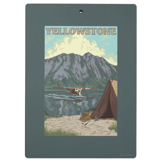 Bush-Flugzeug u. Fischen - Klemmbrett (Rückseite)