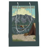 Bush-Flugzeug u. Fischen - Mittlere Geschenktüte (Vorderseite)