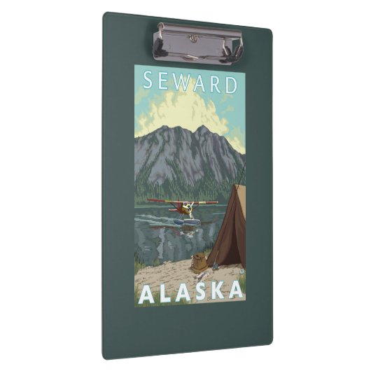 Bush-Flugzeug u. Fischen - Seward, Alaska Klemmbrett (Rechts)