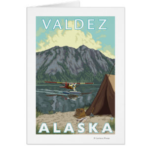 Bush-Flugzeug u. Fischen - Valdez, Alaska