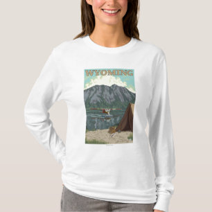 Bush-Flugzeug u. Fischen - Wyoming T-Shirt