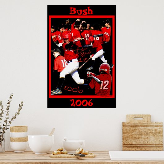 Bush Freshman Baseball Poster (Küche)
