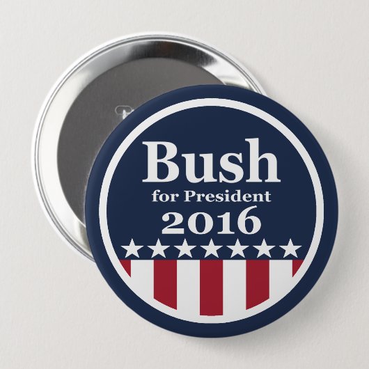 Bush für Knöpfe Präsidenten-2016 Kampagne Button (Vorne & Hinten)