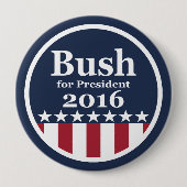 Bush für Knöpfe Präsidenten-2016 Kampagne Button (Vorderseite)