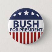 Bush für Präsident Button (Vorderseite)
