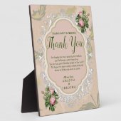 Bush Garden Grüntöne - Soft Pink Roses Fotoplatte (Seite)