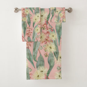 Bush Gum Bloral Blogs - Vintages Rosa Badhandtuch Set