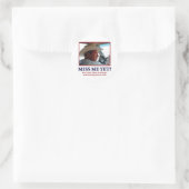 BUSH-HAT RUNDER AUFKLEBER (Tasche)
