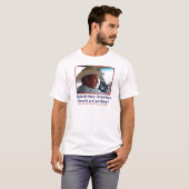 BUSH-HAT. - Weiß-CowboyeNV T-Shirt (Vorne ganz)