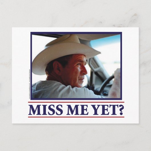 BUSH-HAT.-weiß-eps Postkarte (Vorderseite)