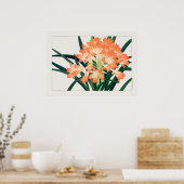 Bush Lily, Clivia miniata, Blume, Tanigami Kona, Poster (Küche)