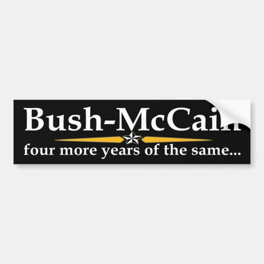 Bush-McCain Autoaufkleber (Vorne)