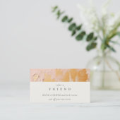 Bush Pink Gold Öl Anstrich Textur ein Freund Visitenkarte (Stehend Vorderseite)