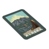 Bush Plane & Fishing - Denali Nat'l'Park Magnet (Rechte Seite)