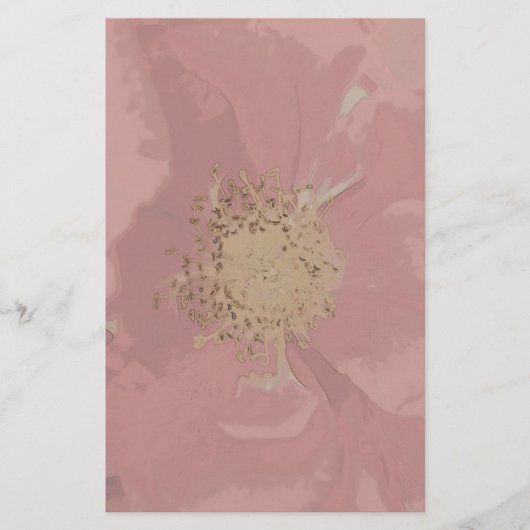 Bush Rose DullPastel Briefpapier (Vorderseite)