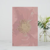 Bush Rose DullPastel Briefpapier (Stehend Vorderseite)