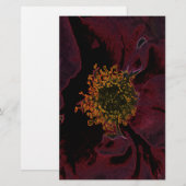 Bush Rose Neon Briefpapier (Vorne/Hinten)