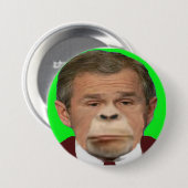 Bush-Schimpanse-Knopf Button (Vorne & Hinten)