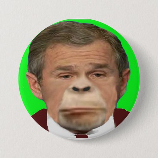 Bush-Schimpanse-Knopf Button (Vorderseite)