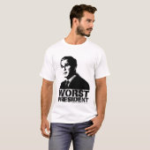 Bush-schlechtester Präsident T-Shirt (Vorne ganz)