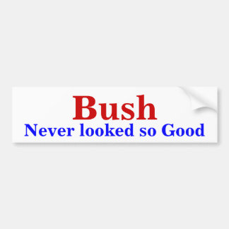Bush, so gut nie geschaut autoaufkleber