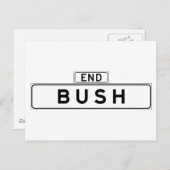 Bush St., San Francisco Street Sign Postkarte (Vorne/Hinten)