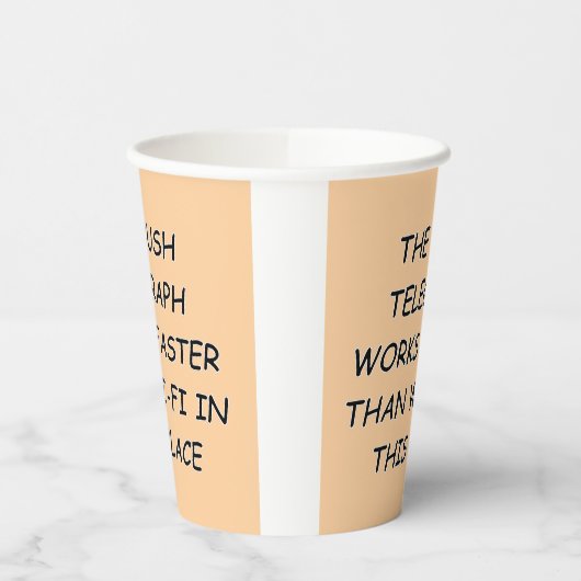 Bush Telegraph Pappbecher (Links)