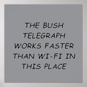 Bush Telegraph Poster (Vorne)