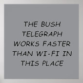 Bush Telegraph Poster (Vorne)
