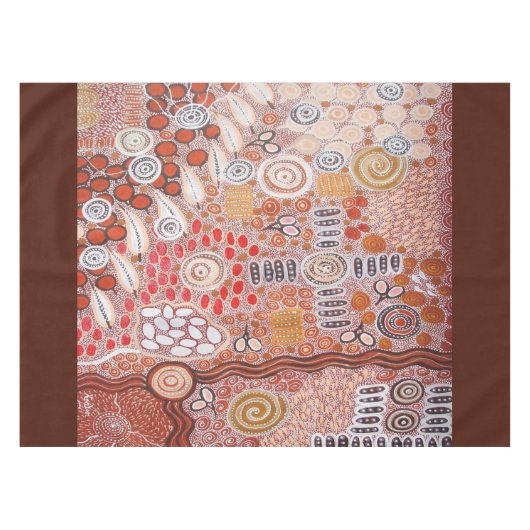 Bush Tucker Tischtuch Tischdecke (Vorderseite (Horizontal))