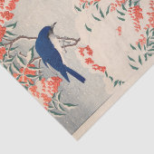 Bush und Fly Catchers in Snow von Ohara Koson Seidenpapier (Ausschnitt)