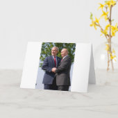 Bush und Putin Karte (Gelbe Blume)