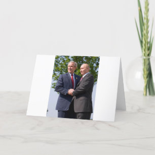 Bush und Putin Karte