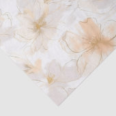 Bush und Taupe Moderne Kunst Floral Seidenpapier (Detail)