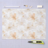 Bush und Taupe Moderne Kunst Floral Seidenpapier (Handwerk)