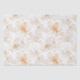 Bush und Taupe Moderne Kunst Floral Seidenpapier