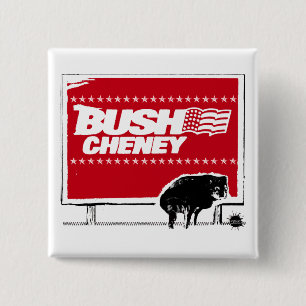 Bush-Zeichen Knopf Button