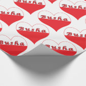 Busha Polnisches Herz Geschenkpapier (Ecke)