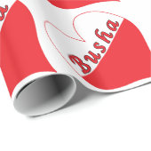 Busha Polnisches Herz Geschenkpapier (Rolleneckpunkt)