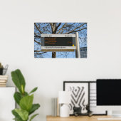 Bushaltestelle Anmeldung in Berlin Poster (Heimbüro)