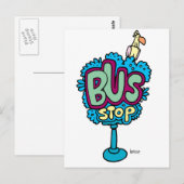 Bushaltestelle Bird Postkarte (Vorne/Hinten)